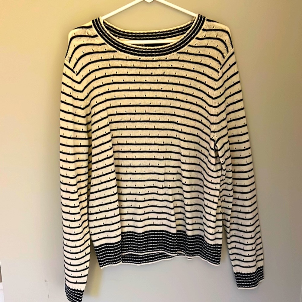J. Crew Navy / White Striped Sweater